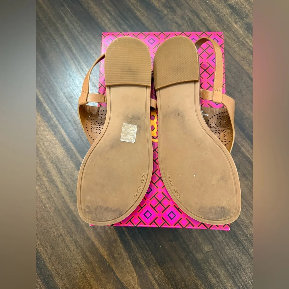 Tory Burch -CAPRI PERF SANDAL GRACE -COCONUT SUGAR- sandal - Picture 5 of 8